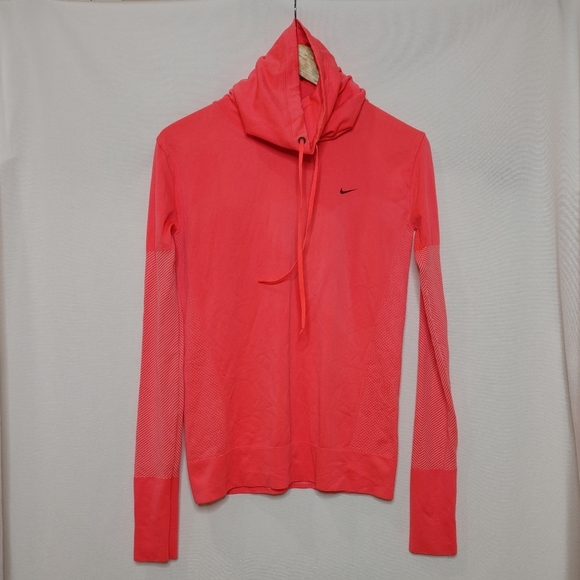 Nike Seamless Dri-Fit Infinity Funnel Neck Long Sleeve Pullover 620383-646 Small - Picture 2 of 10